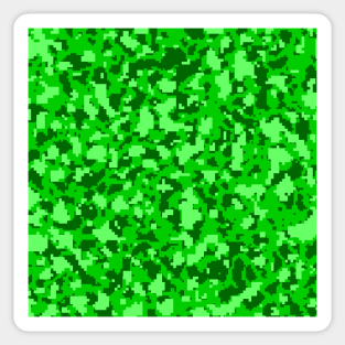 Green Camo pattern Digital Camouflage Sticker